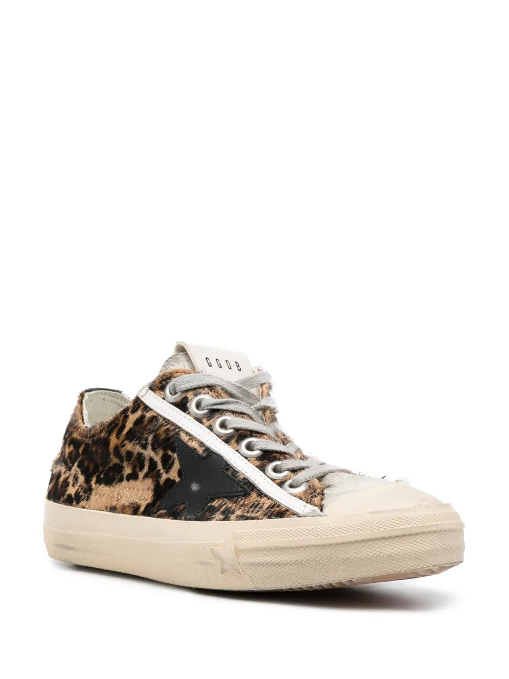 Golden Goose leopard-print lace-up sneakers