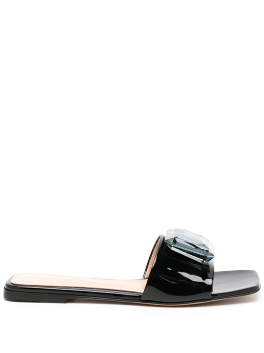 Gianvito Rossi Jaipur leather slides