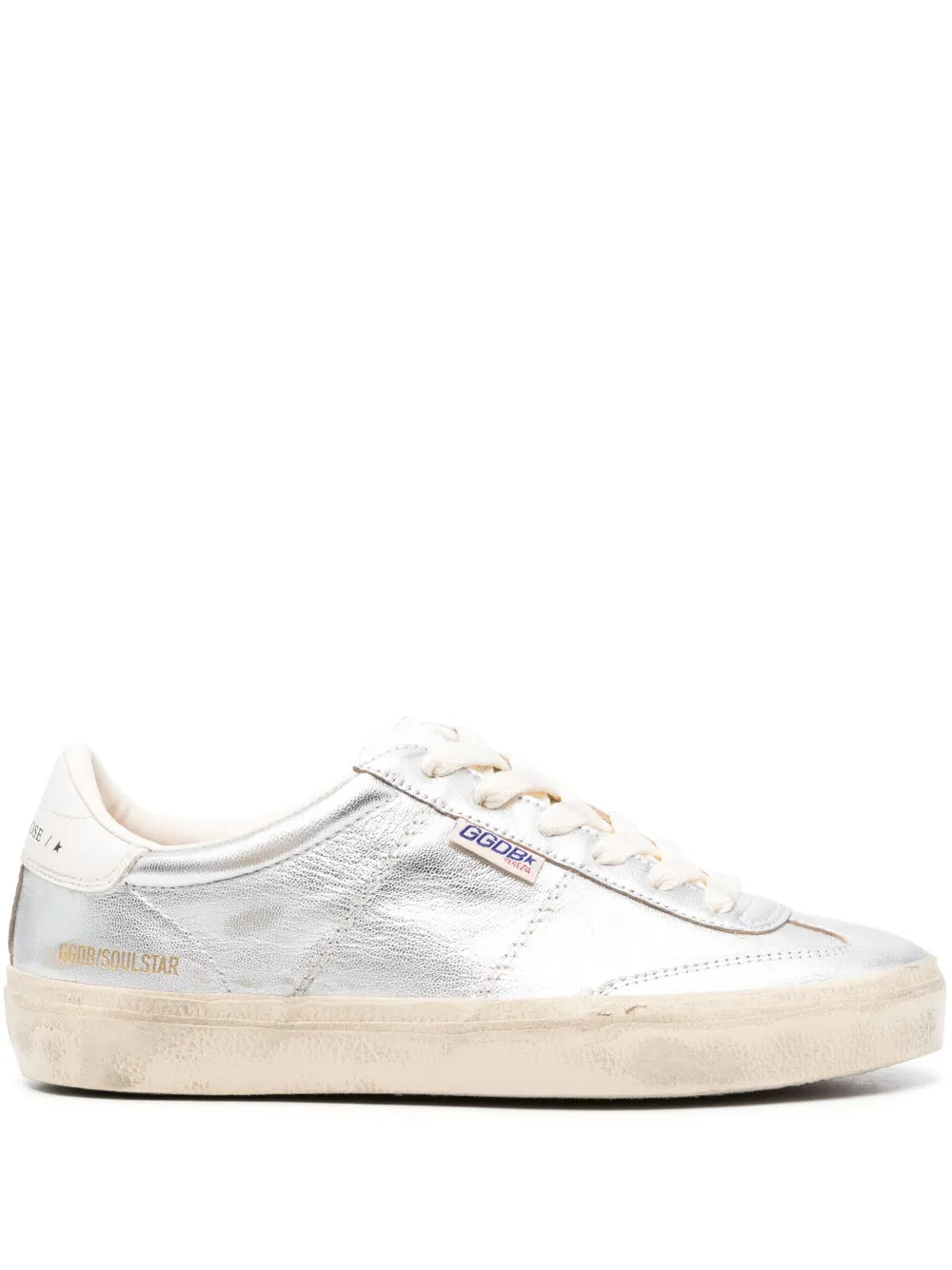 Golden Goose Soul-Star metallic leather sneakers