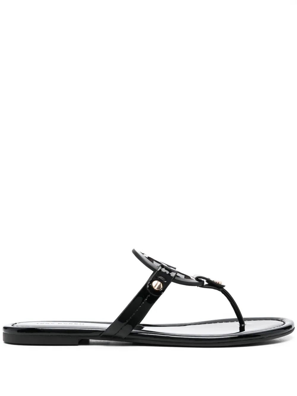 Tory Burch Miller cut-out leather flip-flops