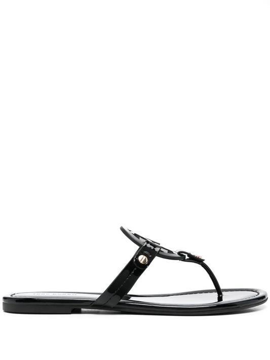 Tory Burch Miller cut-out leather flip-flops