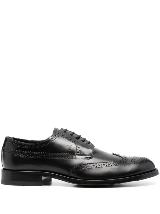 Tod's polished-finish lace-up brogues
