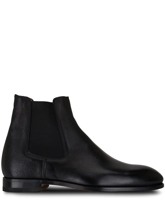 Bontoni almond-toe leather boots