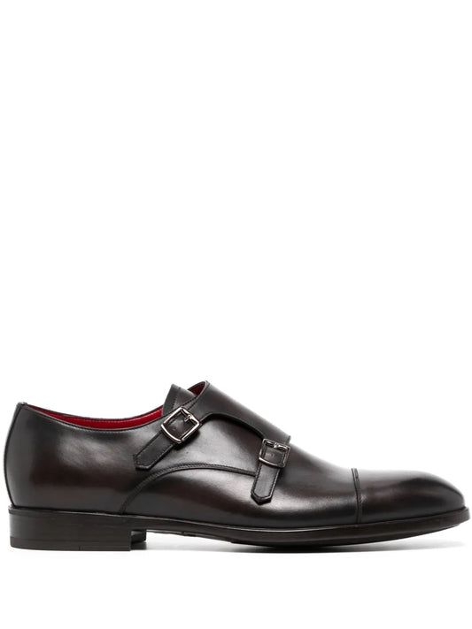 Barrett buckle-detail leather monk shoes