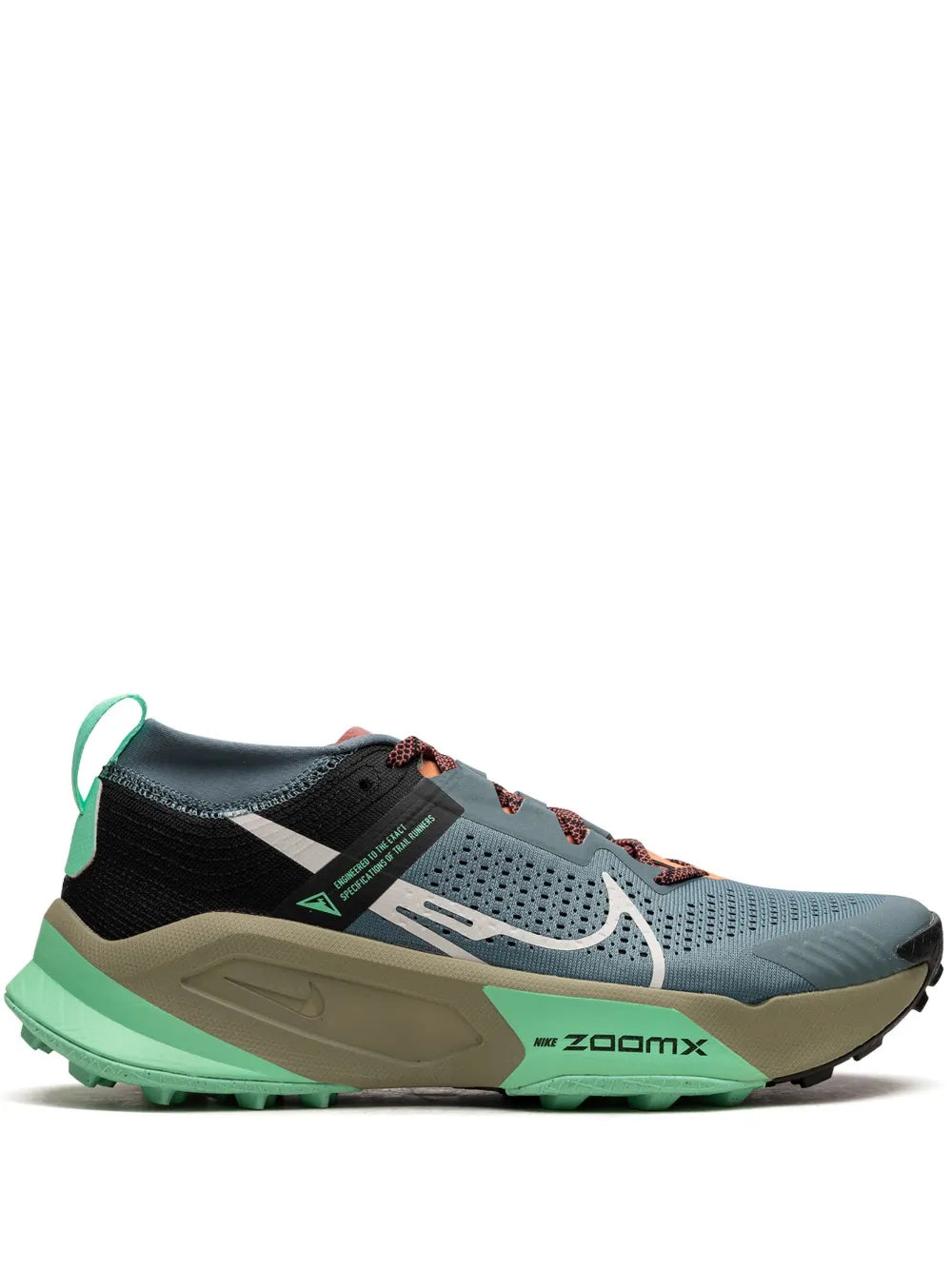 Nike ZoomX Zegama Trail "Light Slate/Grey/Glow Green/Bone/Black" sneakers