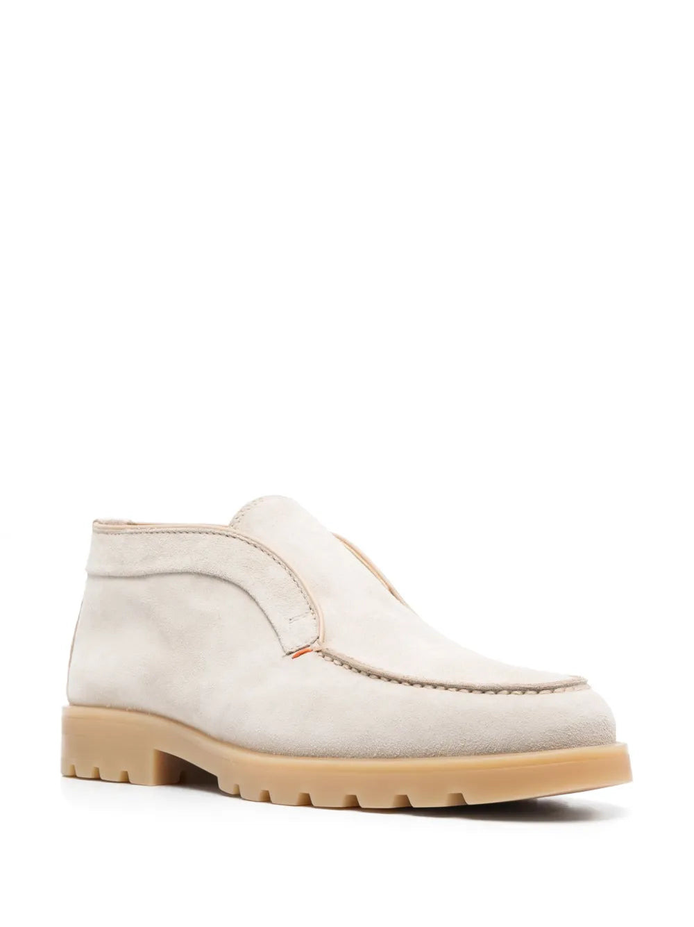 Santoni almond-toe leather loafers 