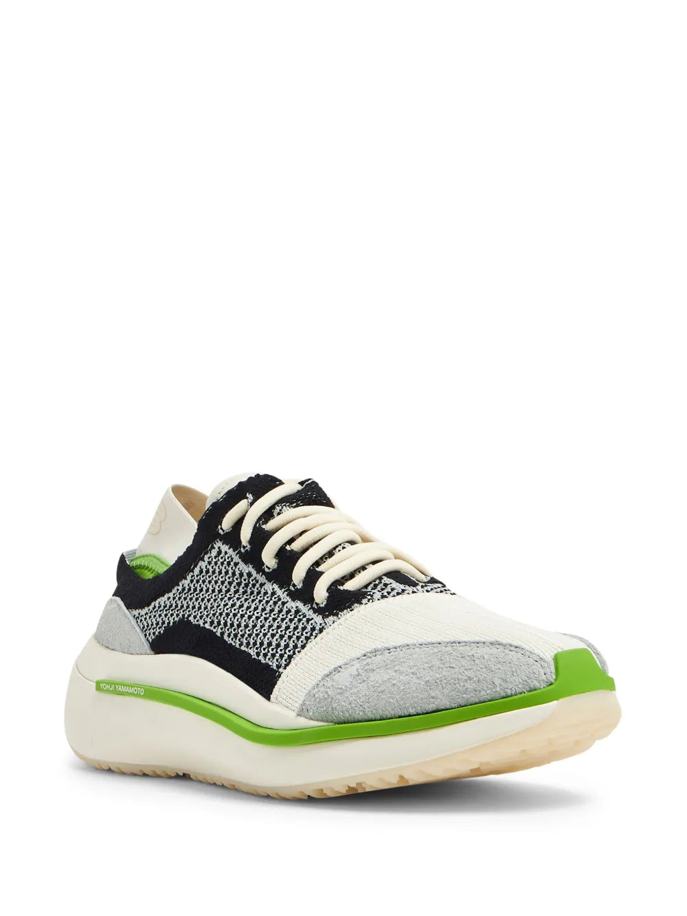 Y-3 logo-print mesh-panelling sneakers