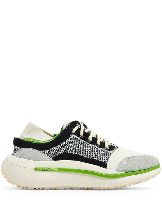 Y-3 logo-print mesh-panelling sneakers