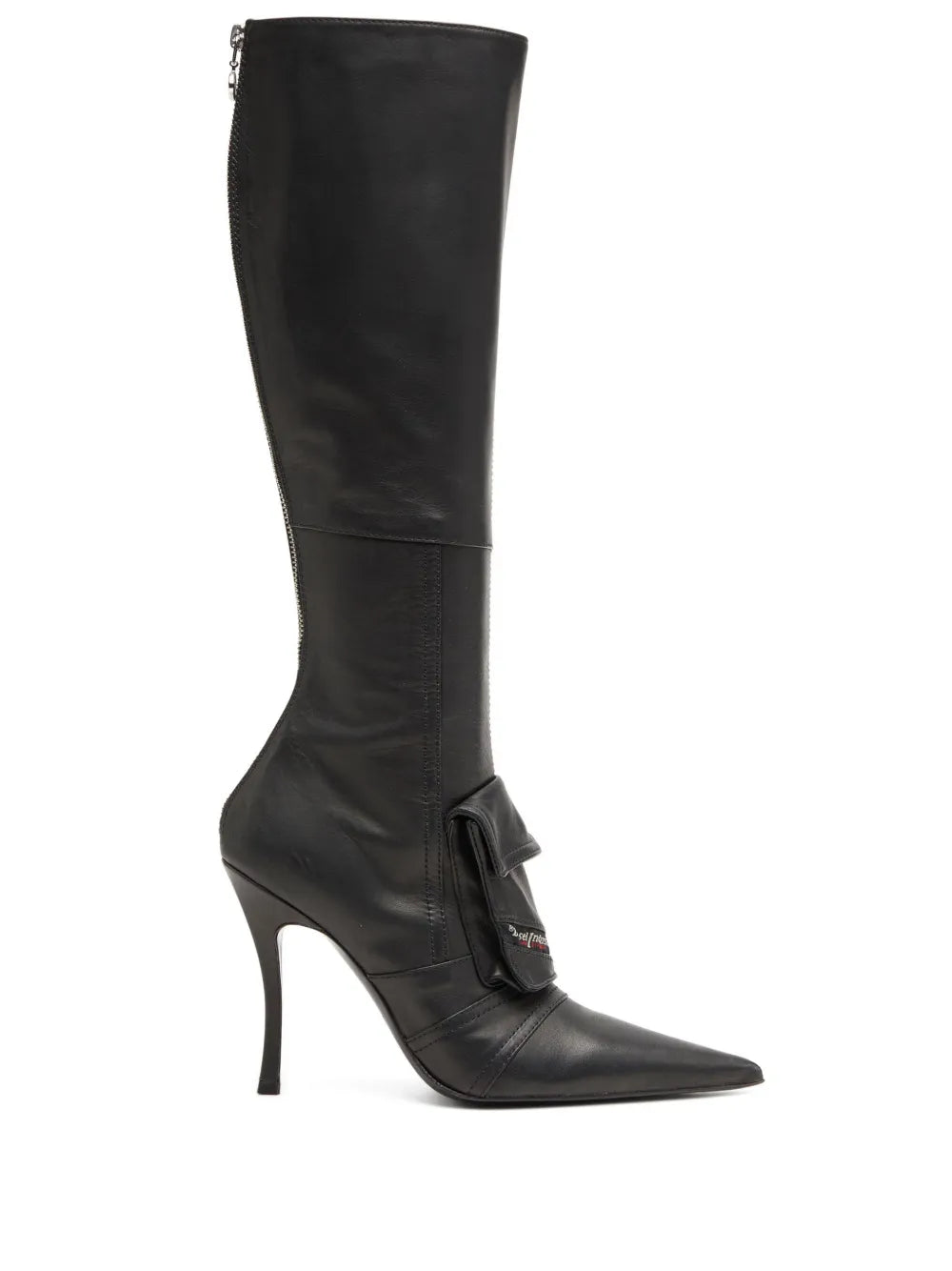 Diesel D-Venus Pocket leather knee-high boots