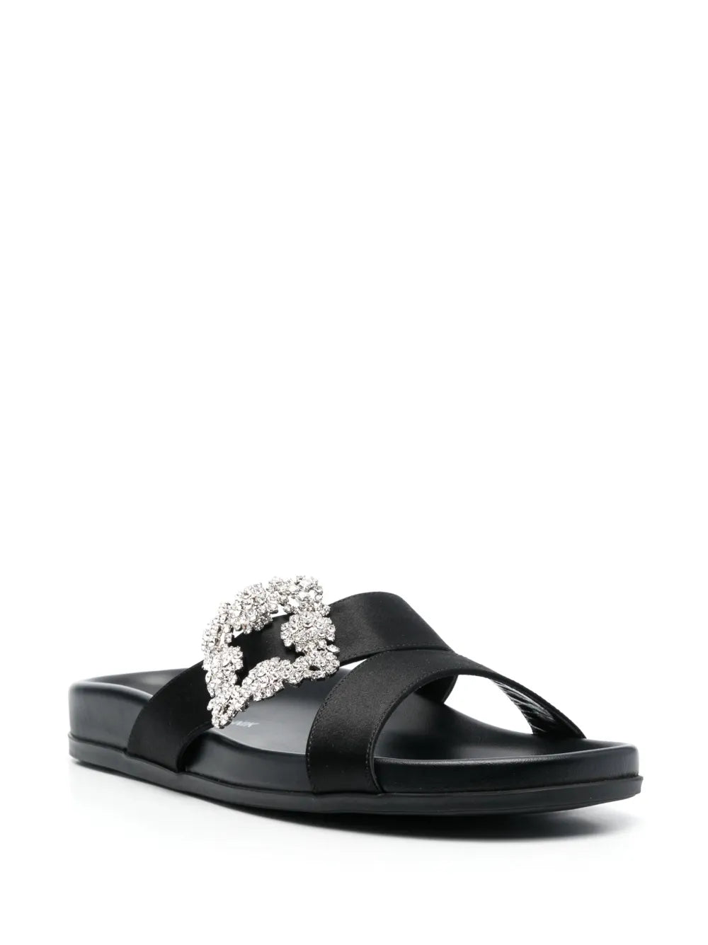 Manolo Blahnik Chilanghi satin slides