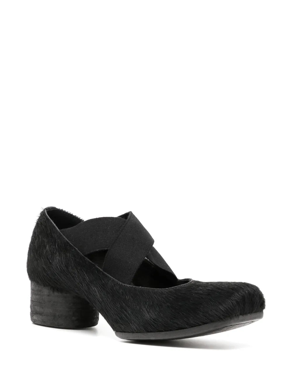 Uma Wang square-toe leather ballerina shoes