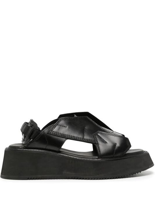 Julius Edge cut-out leather sandals