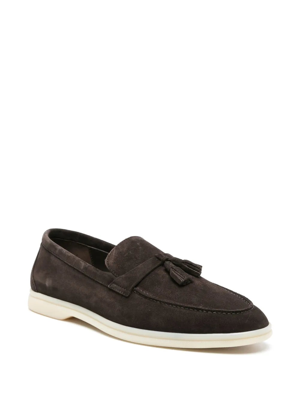 Scarosso tassel-detail suede loafers