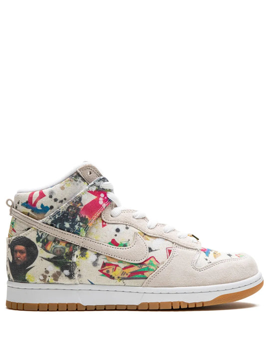 Nike x Supreme SB Dunk High "Rammellzee" sneakers