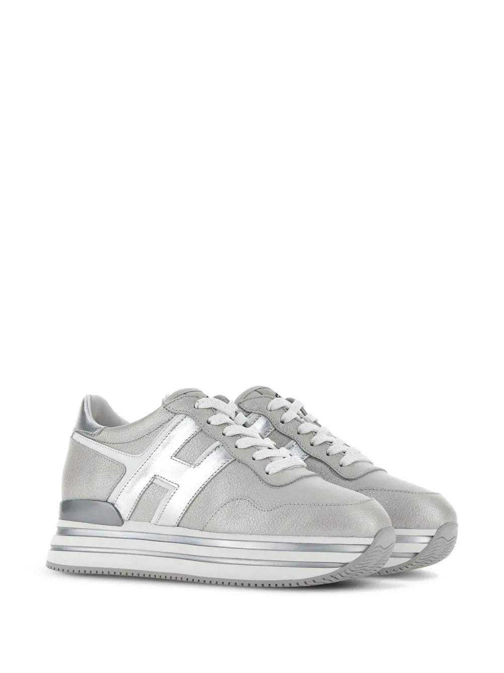 Hogan H483 leather platform sneakers