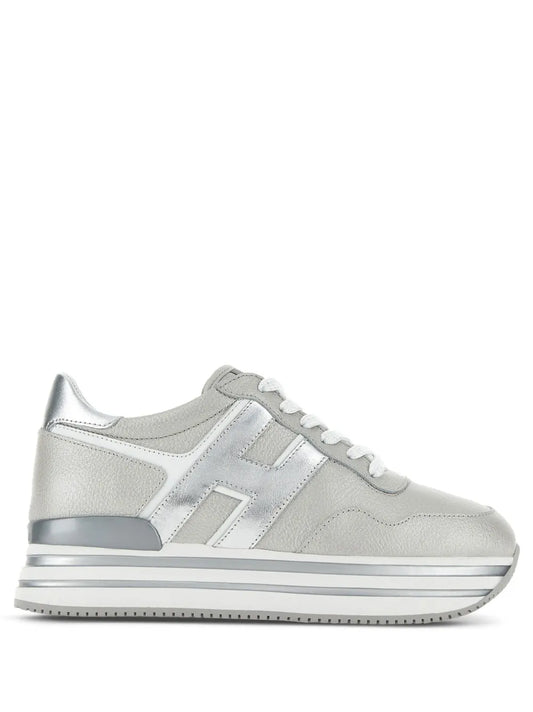 Hogan H483 leather platform sneakers