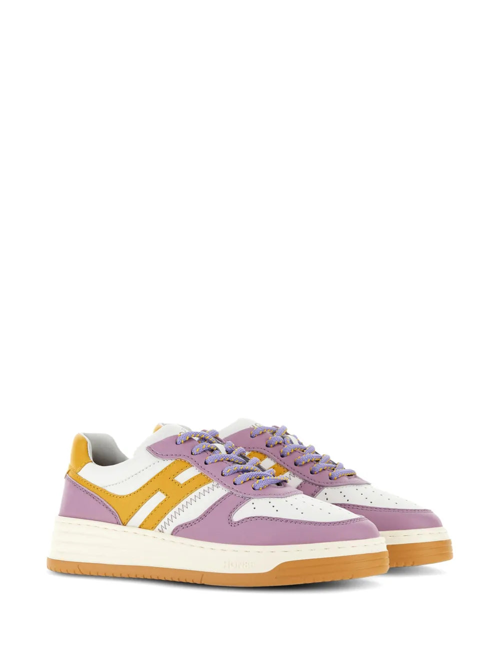 Hogan panelled-design leather sneakers