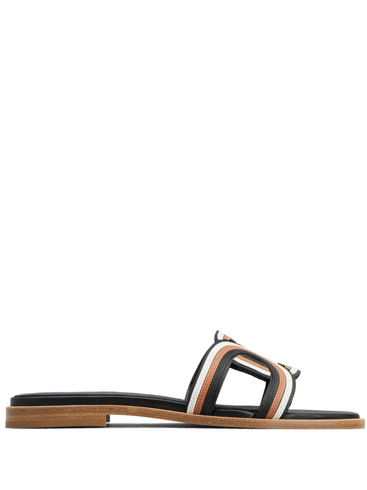 Tod's Kate leather slides