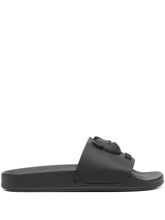 Moschino Teddy Bear-embossed slides