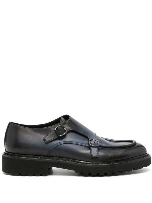 Doucal's double-buckle monk shoes