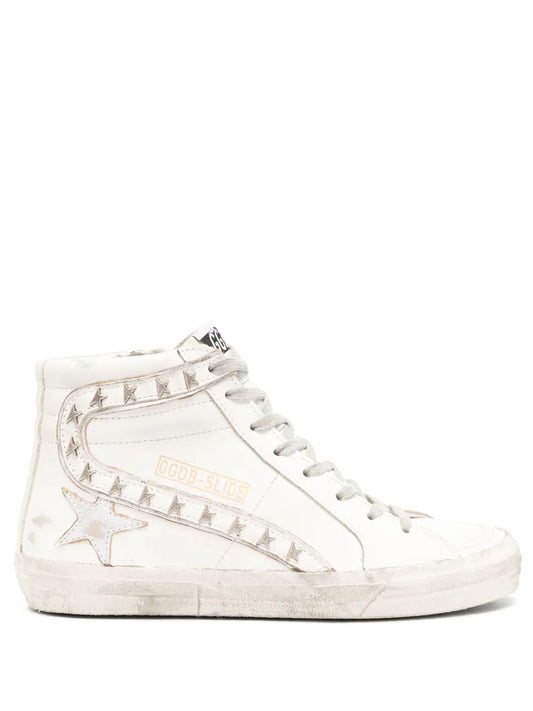 Golden Goose Slide high-top leather sneakers