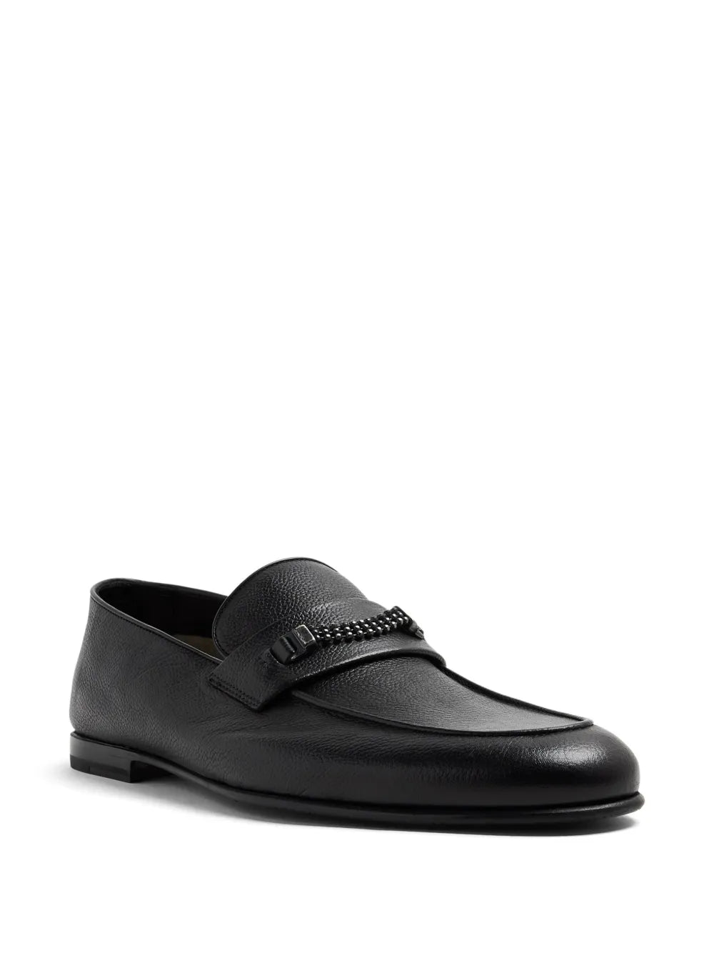 Barrett chain-link leather loafers