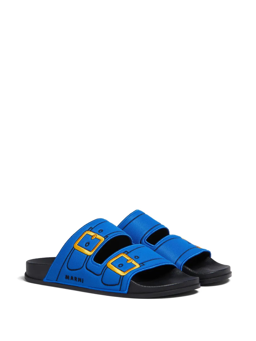 Marni embroidered slip-on slides