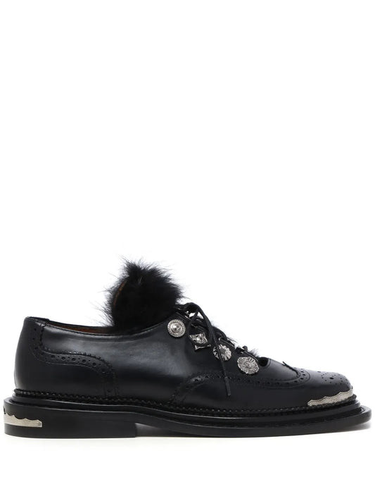 Toga studded leather brogues