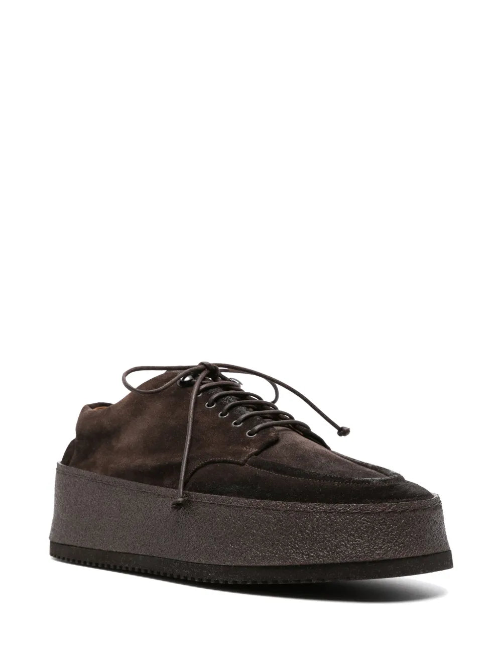 Marsèll flatform lace-up suede derby shoes 