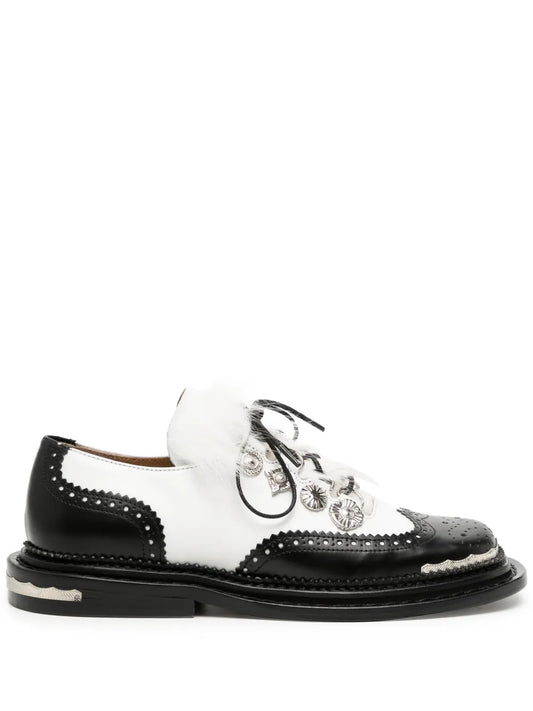 Toga stud-embellished oxford shoes