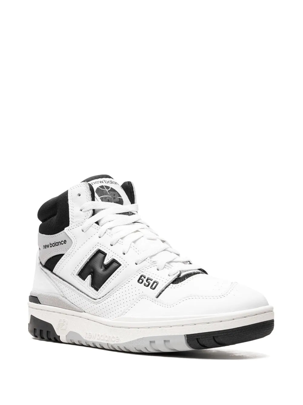 New Balance 650 "White/Black" high-top sneakers