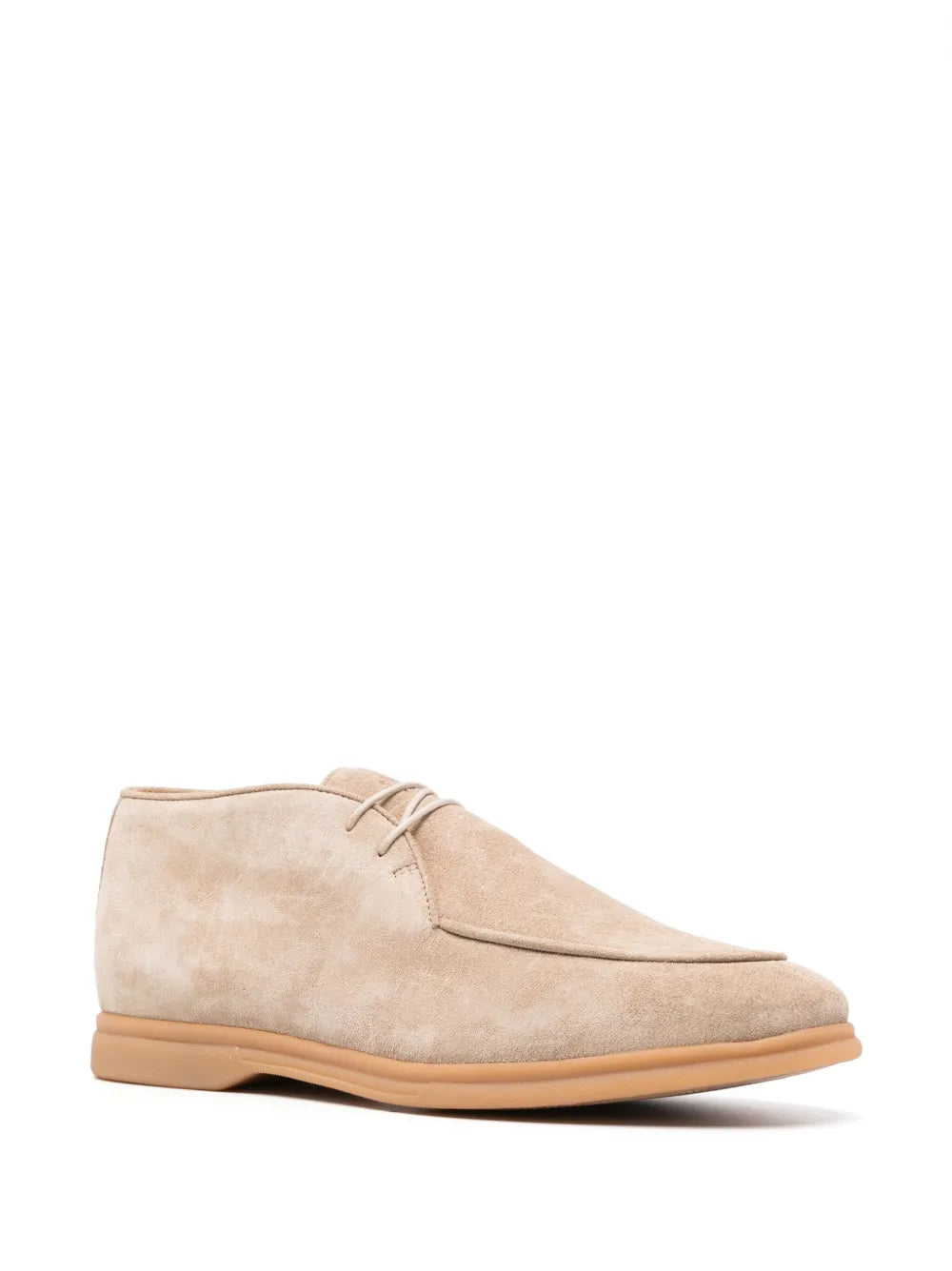 Eleventy almond-toe suede derby shoes