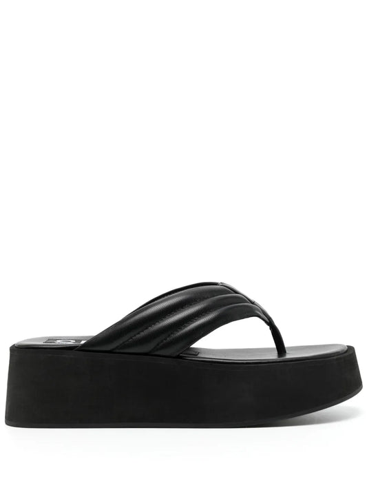 Senso Reese platform leather flip-flops