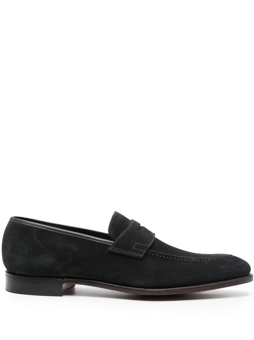 Crockett & Jones almond-toe suede loafers 