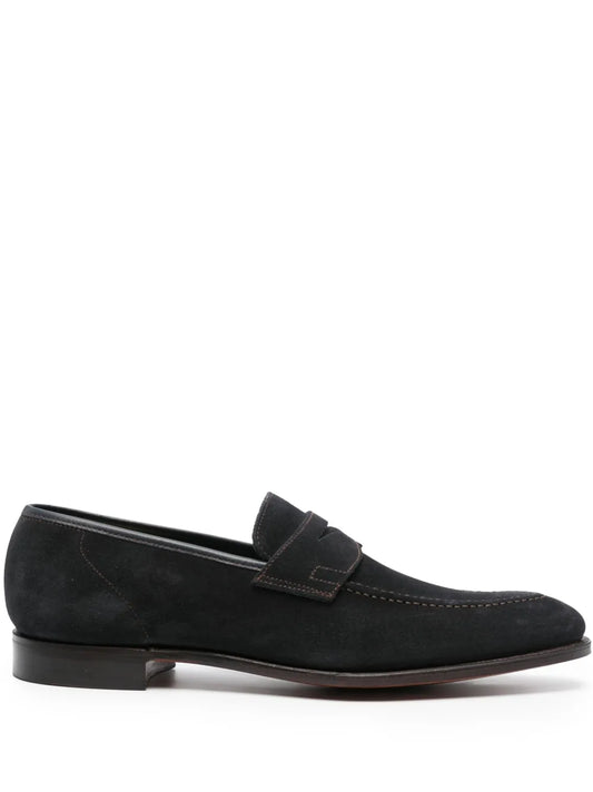 Crockett & Jones almond-toe suede loafers 