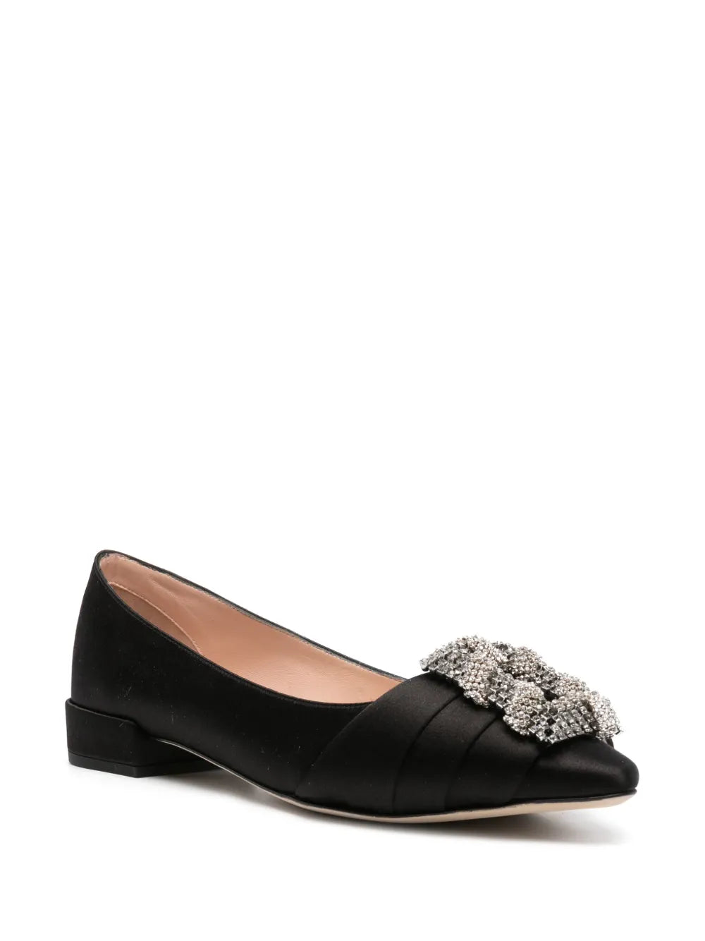 Rodo crystal-embellished ballerina shoes