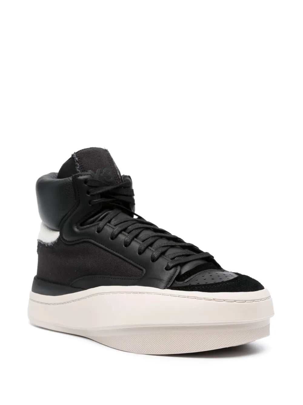 Y-3 Centennial panelled leather sneakers