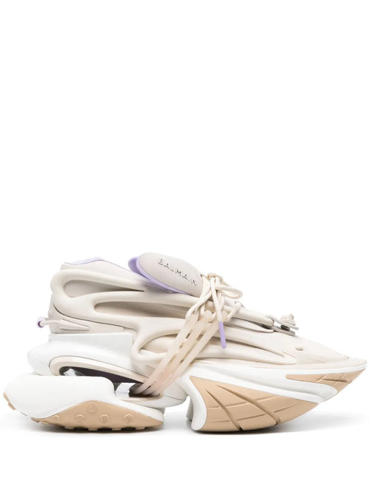 Balmain Unicorn panelled chunky sneakers