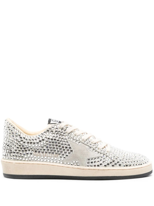 Golden Goose Ball Star rhinestone -embellished suede sneakers