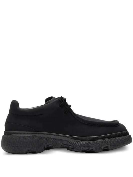 Burberry lace-up suede derby shoes