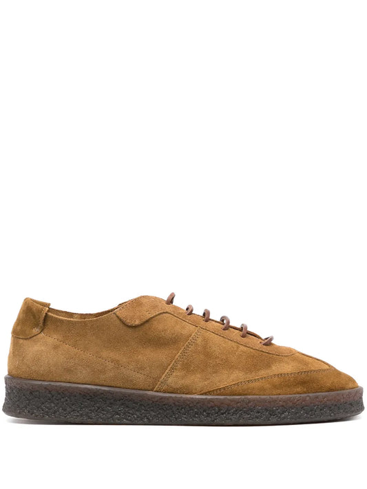 Buttero logo-embossed suede Derby shoes
