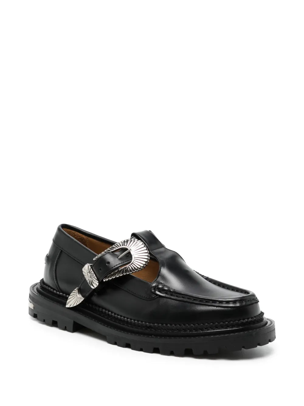 Toga Pulla buckled leather loafers