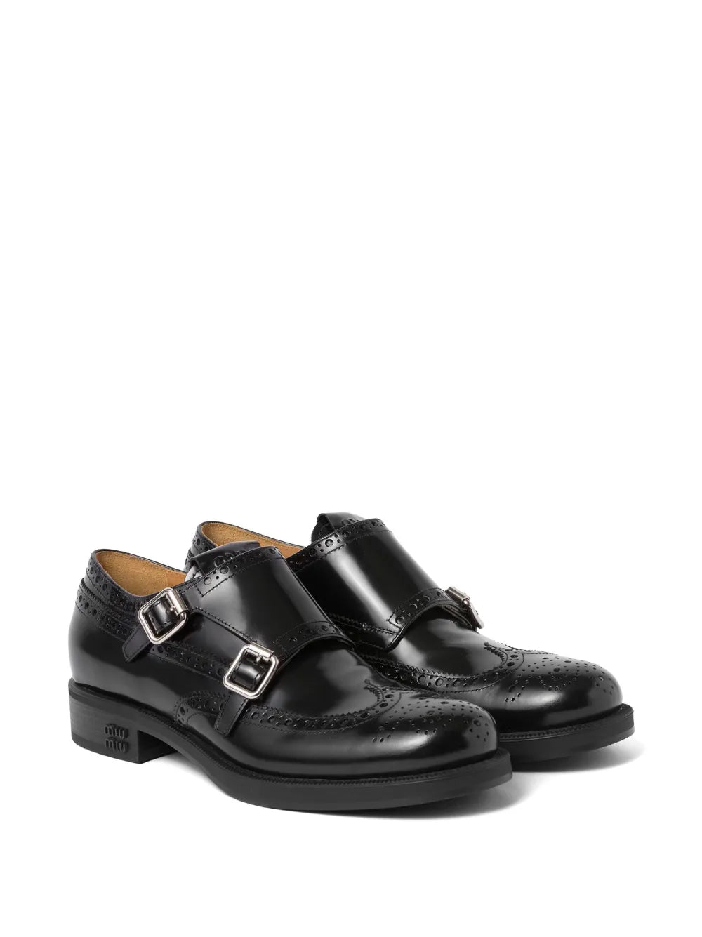 Miu Miu x Church's leather brogue shoes