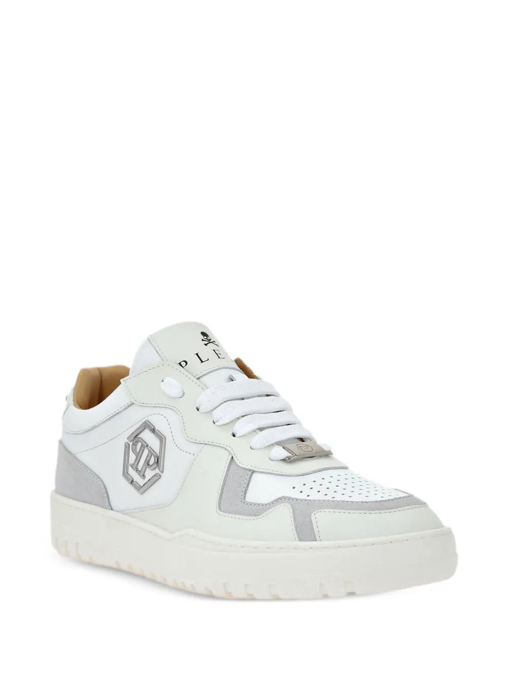 Philipp Plein Hexagon low-top leather sneakers