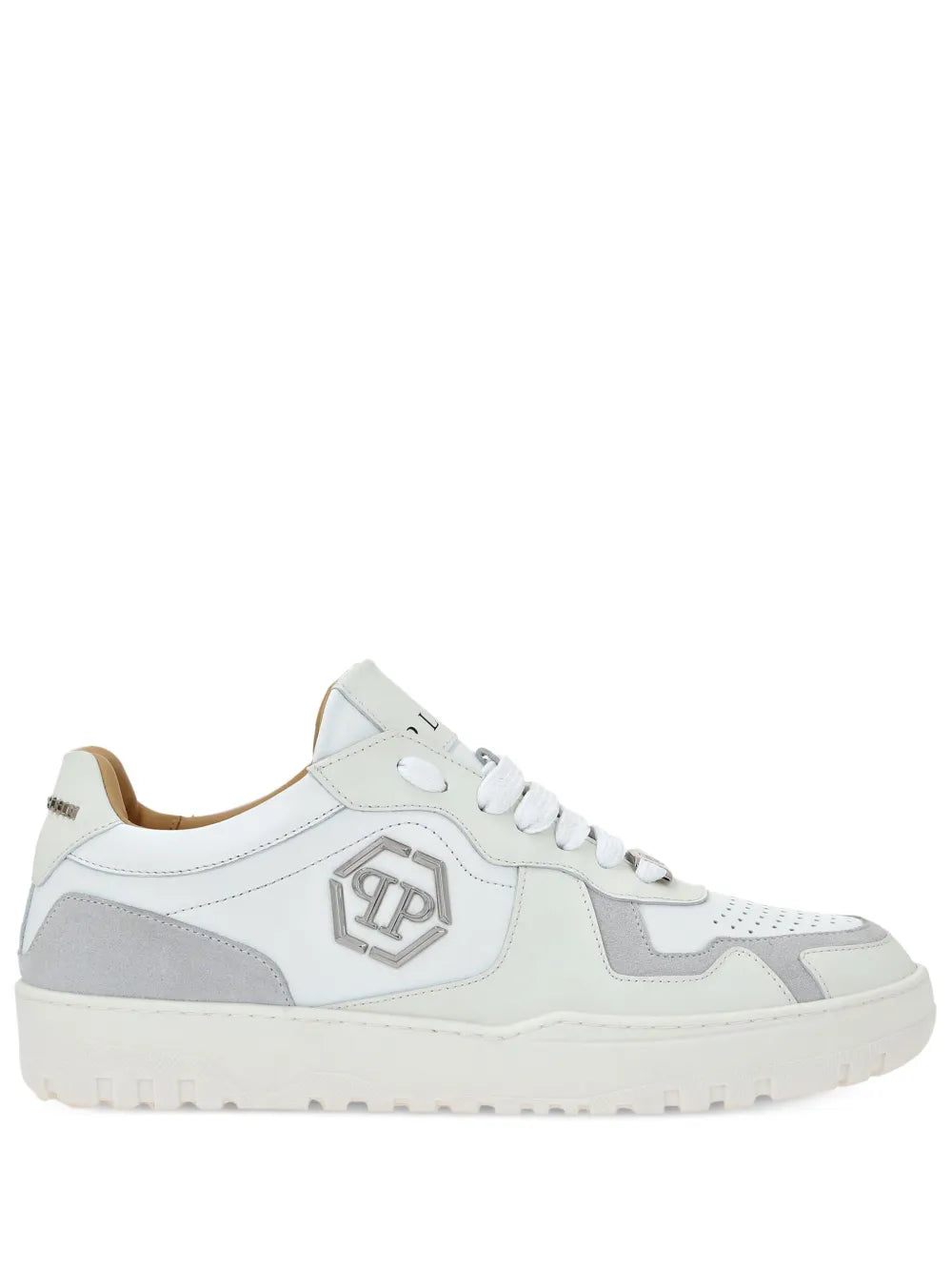 Philipp Plein Hexagon low-top leather sneakers