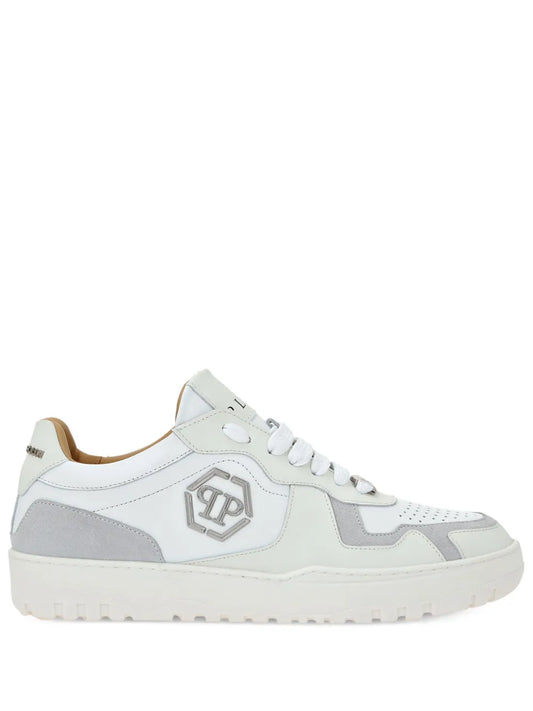Philipp Plein Hexagon low-top leather sneakers