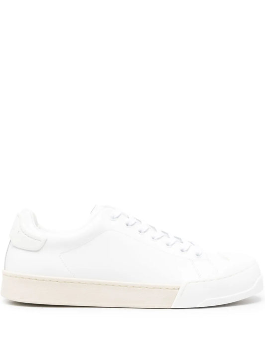 Marni logo-debossed tonal leather sneakers 