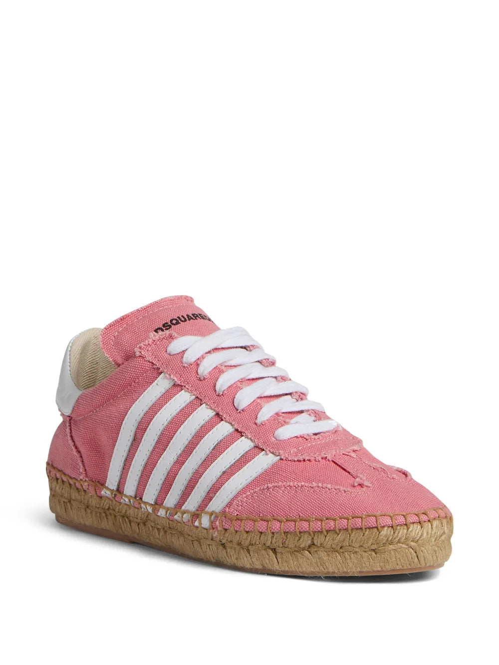 DSQUARED2 stripe-detail lace-up espadrilles