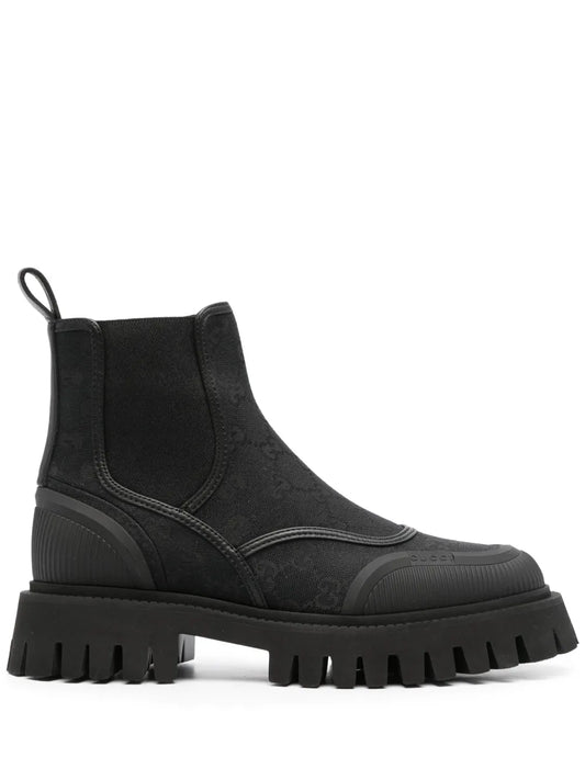 Gucci GG canvas ankle boots