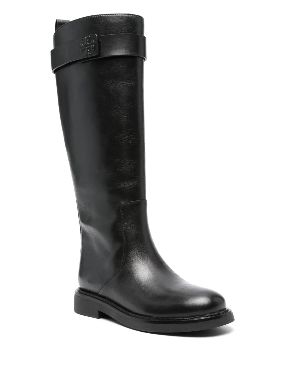 Tory Burch Double T leather knee boots